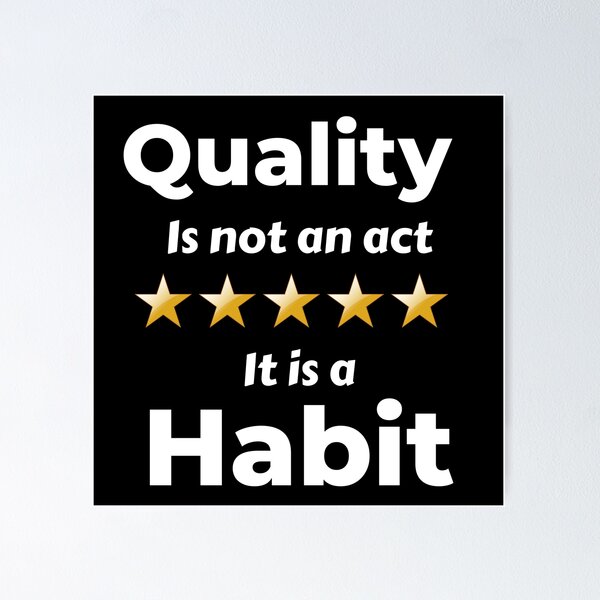 Item preview, Quality Is Not An Act It Is A Habit designed and sold by Johan Liebert.
