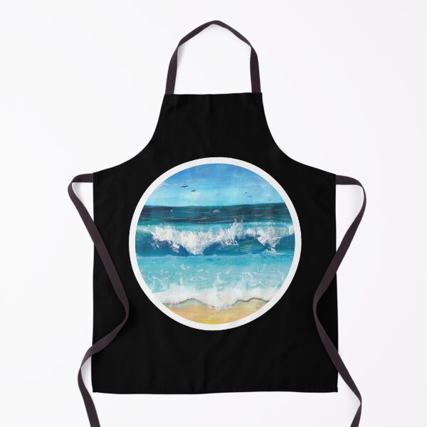 Item preview, Dreamy Beach Waves turquoise Acrylics designed and sold by Lorredraw.