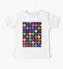 Schwarze Neuronen-Punkte Baby T-Shirt