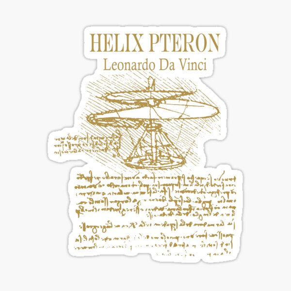 Item preview, Leonardo da Vinci - Helix Pteron - Propeller - Helicopter designed and sold by amazing-velvet.