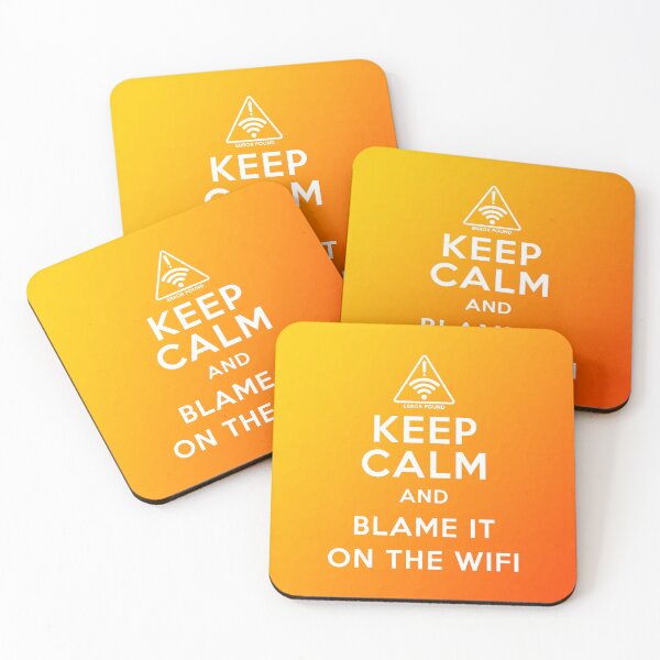 Item preview, Keep Calm & Blame it on the WiFi (W) designed and sold by SoulArtLove.