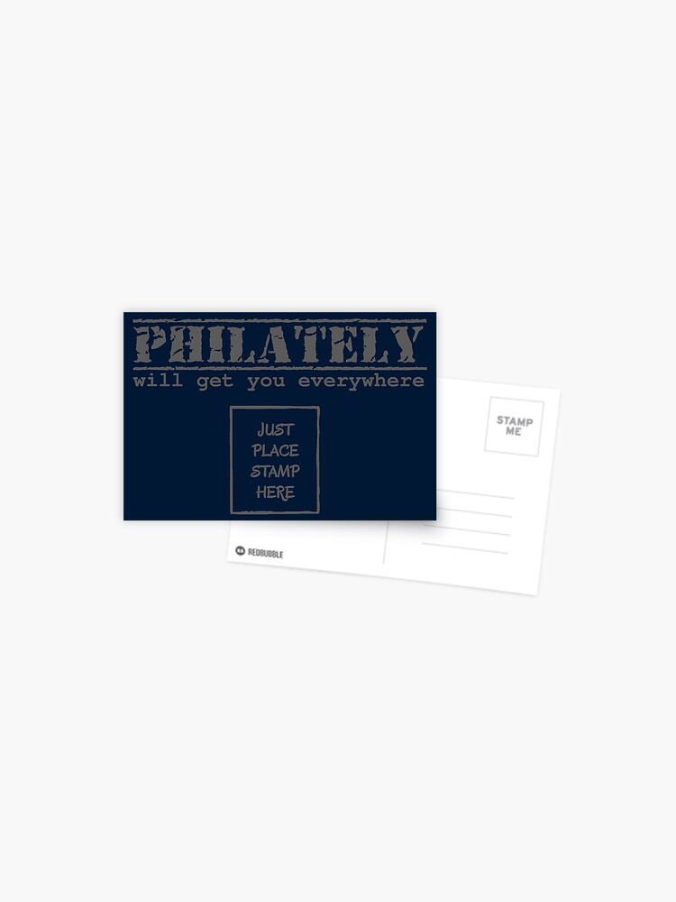 Stamp Collecting Collector Philatelist  Postcard for Sale by TastefulTees