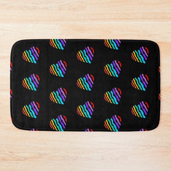 Item preview, Rainbow Love Heart Art Pattern designed and sold by TreacleMustard.