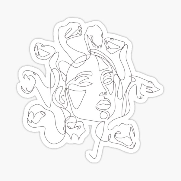 Medusa Gorgon Sticker for Sale by Scott Jackson