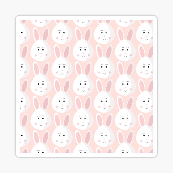  Cute kawaii hand-drawn doodle bunny  for girls  Sticker