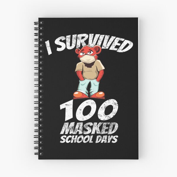 Item preview, I Survived 100 Masked School Days Masked Bear Gift designed and sold by leofel.