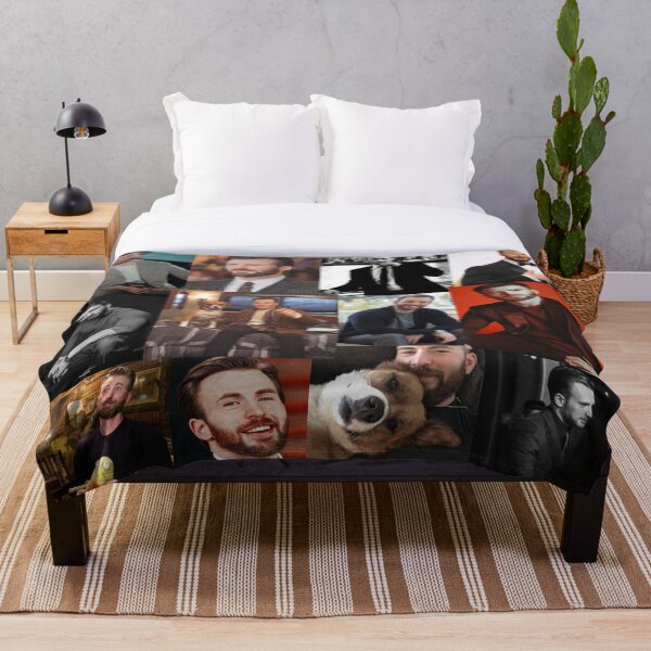 "Chris Evans pic collage" Throw Blanket for Sale by Mysticks04 Redbubble