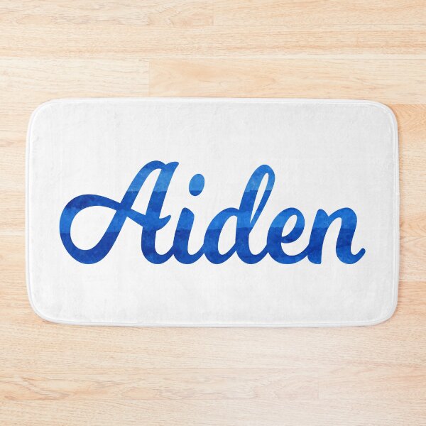 Item preview, Aiden boys name blue watercolor design designed and sold by ComicKitsch.