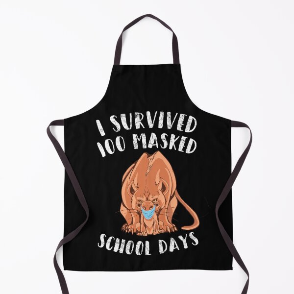 Item preview, I Survived 100 Masked School Days Masked Lion Gift designed and sold by leofel.