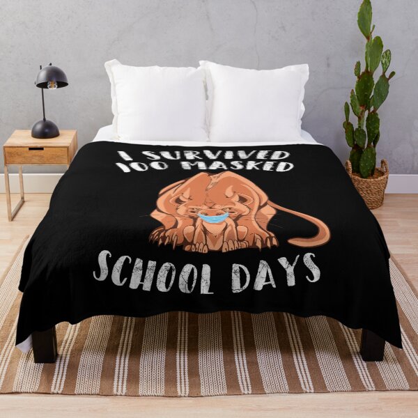 Item preview, I Survived 100 Masked School Days Masked Lion Gift designed and sold by leofel.