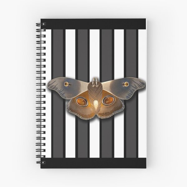 Item preview, BLACK AND WHITE MOTH STRIPE designed and sold by MelodyArmstrong.
