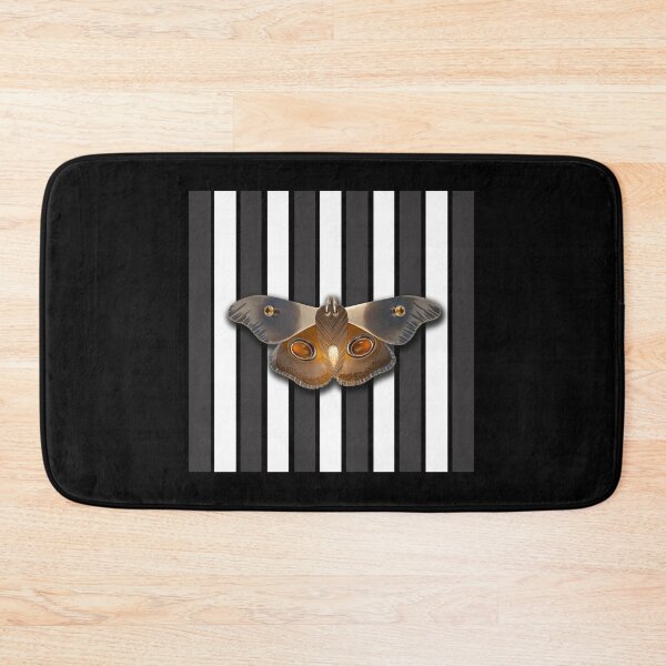 Item preview, BLACK AND WHITE MOTH STRIPE designed and sold by MelodyArmstrong.
