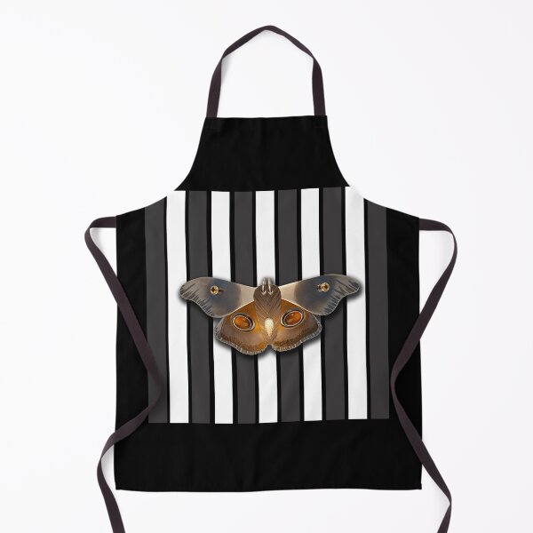 Item preview, BLACK AND WHITE MOTH STRIPE designed and sold by MelodyArmstrong.