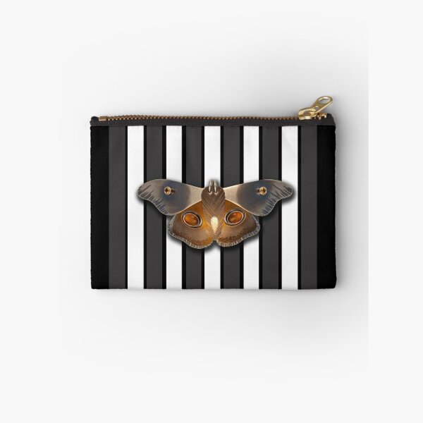 Item preview, BLACK AND WHITE MOTH STRIPE designed and sold by MelodyArmstrong.