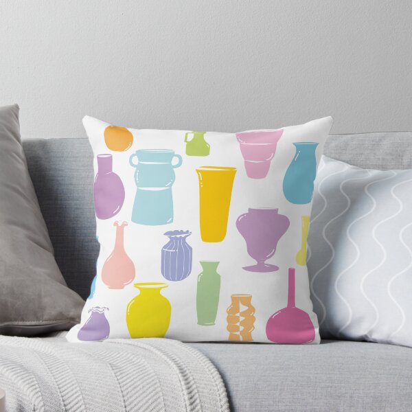 Item preview, Abstract multicolor ceramics print. Pop art style illustration of vases. designed and sold by elza-ri.