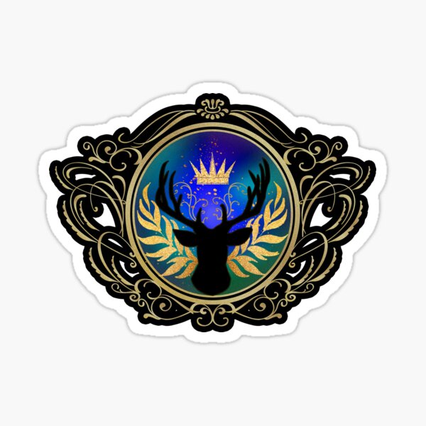 Throne Of Glass Stag And Crown Sarah J Maas Sticker For Sale By Booksshack Redbubble 4645