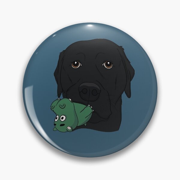 Item preview, Black Lab with Hippo Toy  designed and sold by rmcbuckeye.