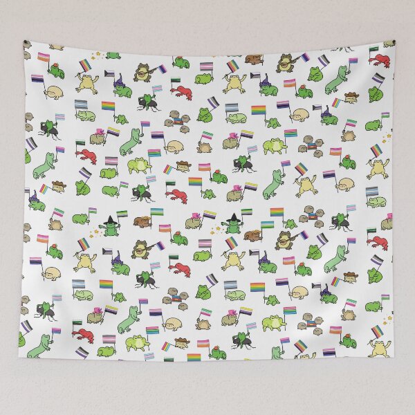 Item preview, pride frogs designed and sold by TeaBag114.