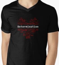 Undertale Word Heart Men's V-Neck T-Shirt
