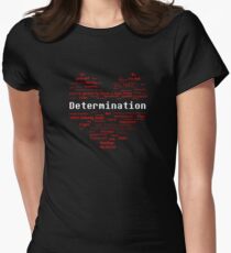 Undertale Word Heart Women's Fitted T-Shirt