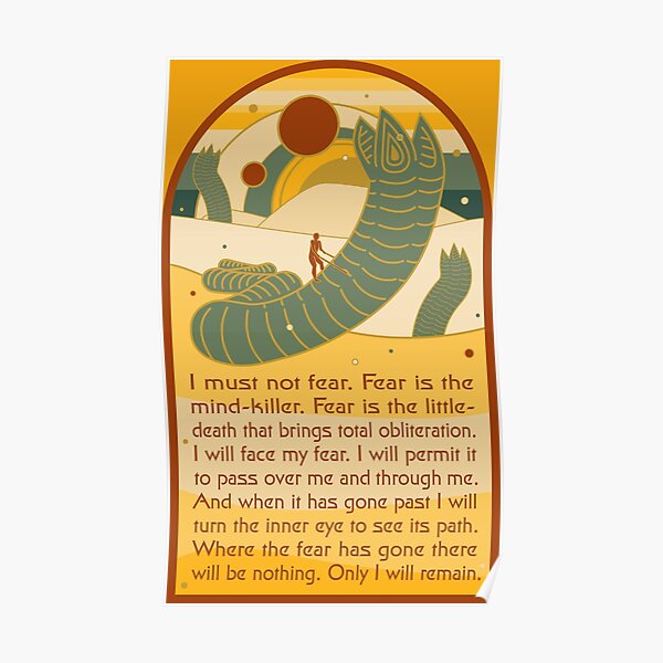 Litany against fear. Poster