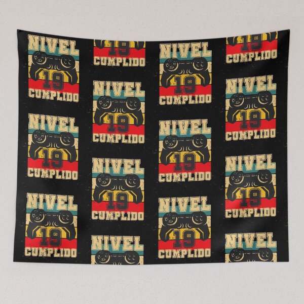 Item preview, Copy of 19 Cumpleaños Regalo Gamer Nivel 19 Cumplido  (Level 19 Complete in Spanish Birthday Gift) Diseño Unisex designed and sold by InkItStudio.