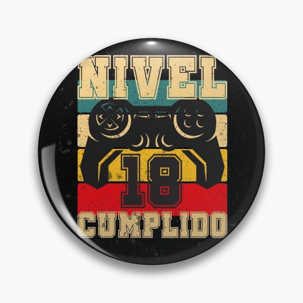 Item preview, 18 Cumpleaños Regalo Gamer Nivel 18 Cumplido  (Level 18 Complete in Spanish Birthday Gift) Diseño Unisex designed and sold by InkItStudio.