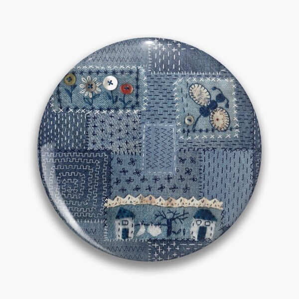 Item preview, denim patches pattern designed and sold by FVO-italydesign.