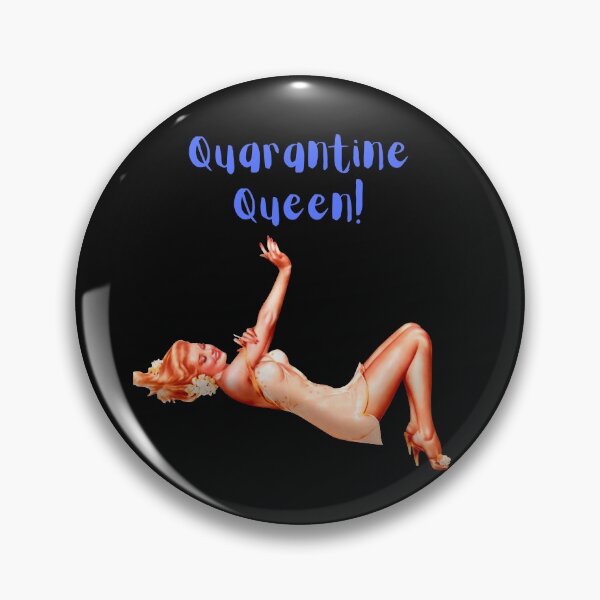 Item preview, Quarantine Queen Retro Pin-Up designed and sold by HappyRoz75.