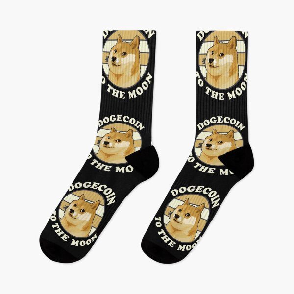 Item preview, Dogecoin To The Moon Sunset designed and sold by ProjecTees.