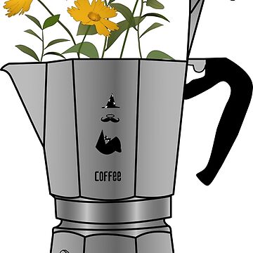 Artwork thumbnail, Moka Pot with Flowers by JTatum95
