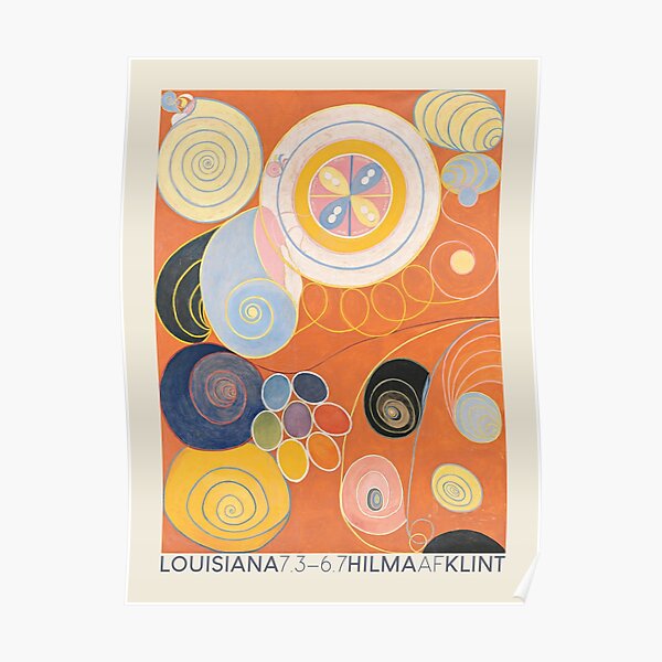 Hilma af Klint. Exhibition poster for The Louisiana Museum of Modern Art in Humlebæk, 2014. Poster