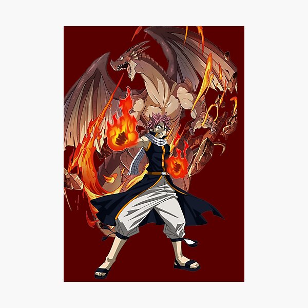 Fairy Tail Natsu Dragneel Fire Half Dragon Sticker for Sale by DaturaSnake