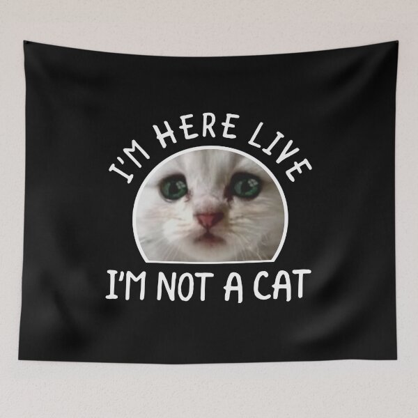 Item preview, I'm Here Live I'm Not A Cat Lawyer Cat Filter Video Meme designed and sold by MariusMunteanu.