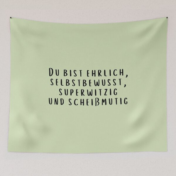 Item preview, Du bist ehrlich, selbstbewusst, superwitzig und scheißmutig - Kieu My designed and sold by micraelle.