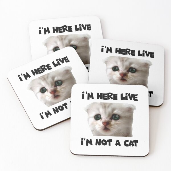 Item preview, I´m Here Live I´m Not A Cat designed and sold by FranFornix.