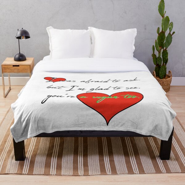 Aperçu de l'œuvre Je suis heureux de voir que vous êtes également végétalien - valentine - bright BG créée et vendue par reIntegration.