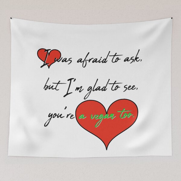 Item preview, I am glad to see you are a vegan too - valentine - bright BG designed and sold by reIntegration.