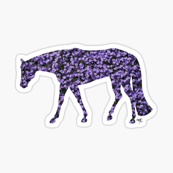 Aperçu de l'œuvre Quarter Horse - Violettes créée et vendue par Maria Adriana Casas.