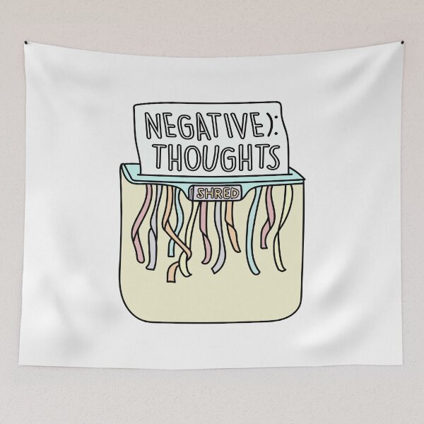 Item preview, Negative thoughts shredder art designed and sold by AznavourByKarin.