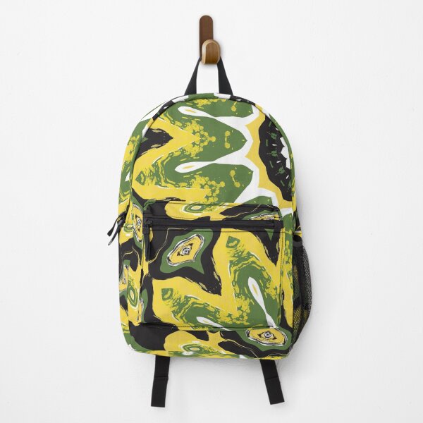 Item preview, Jamaica Inspired Kaleidoscopic Pattern Green, Black, Yellow designed and sold by ArtandPatterns1.