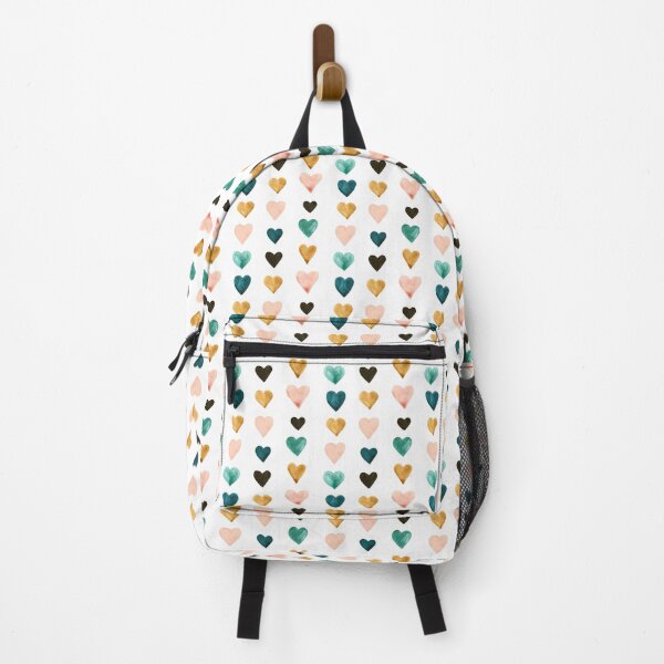 Vista previa del artículo con la obra «Corazones de colores, Corazones de acuarela, Retro, Corazones multicolores», diseñado y vendido por cateandrainn.