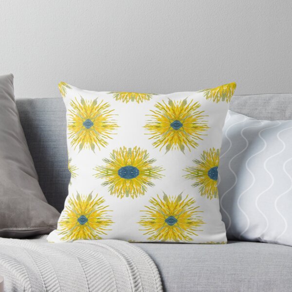 Item preview, Watercolour Kaleidoscope Sunflower designed and sold by Julie Pickering.