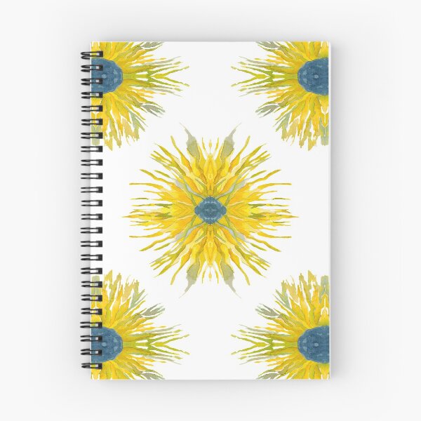 Item preview, Watercolour Kaleidoscope Sunflower designed and sold by Julie Pickering.