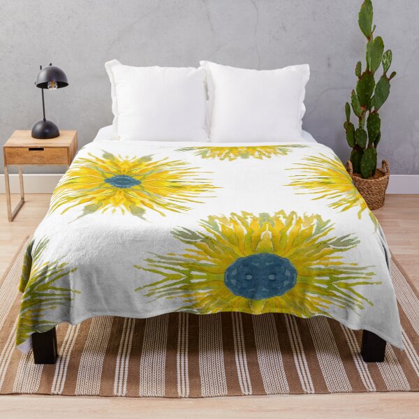 Item preview, Watercolour Kaleidoscope Sunflower designed and sold by Julie Pickering.