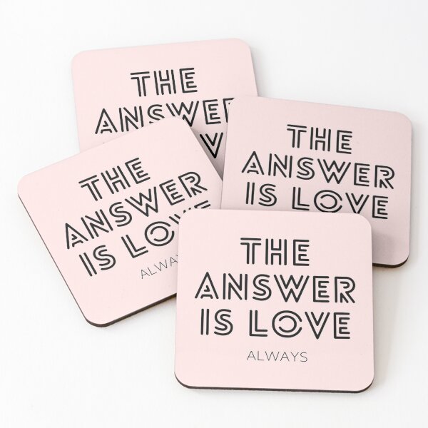 Item preview, The Answer is Love, Always designed and sold by shantishirts.