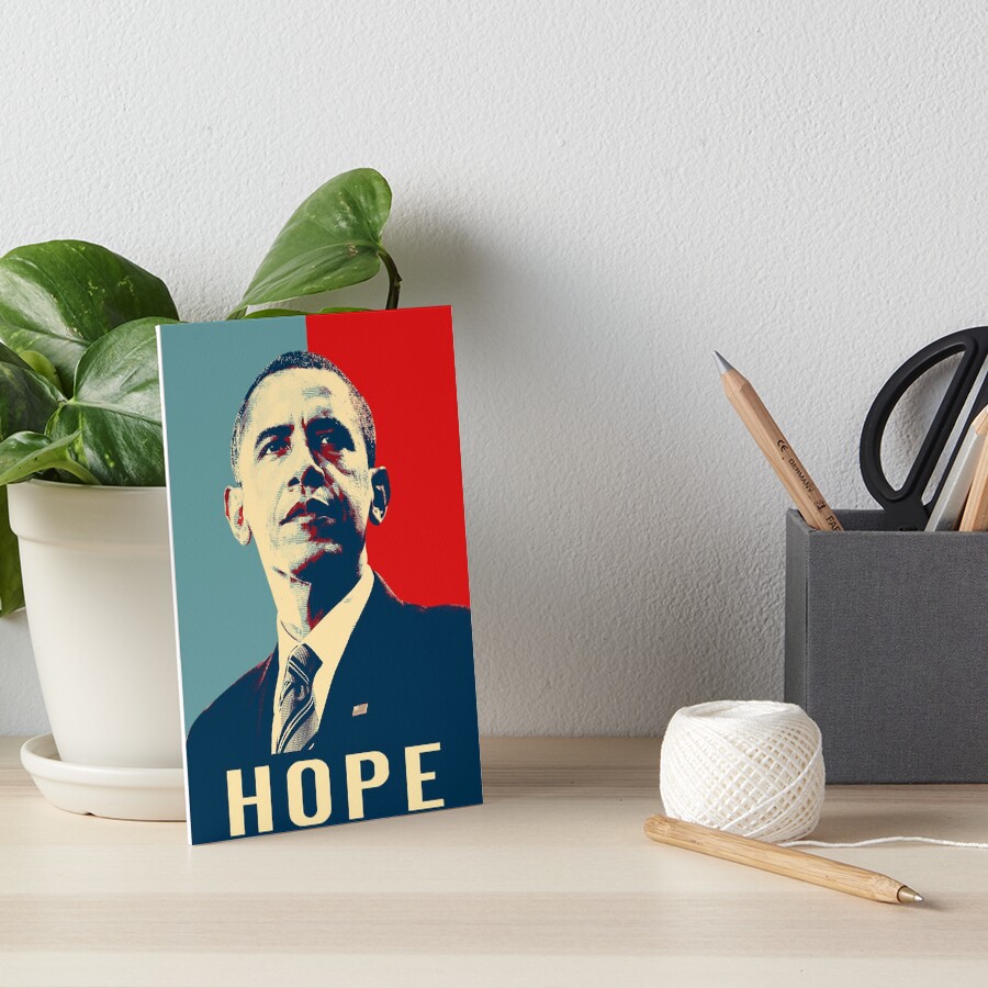"Barack Obama Hope yes we can Poster" Art Board Print by saidzainoun ...