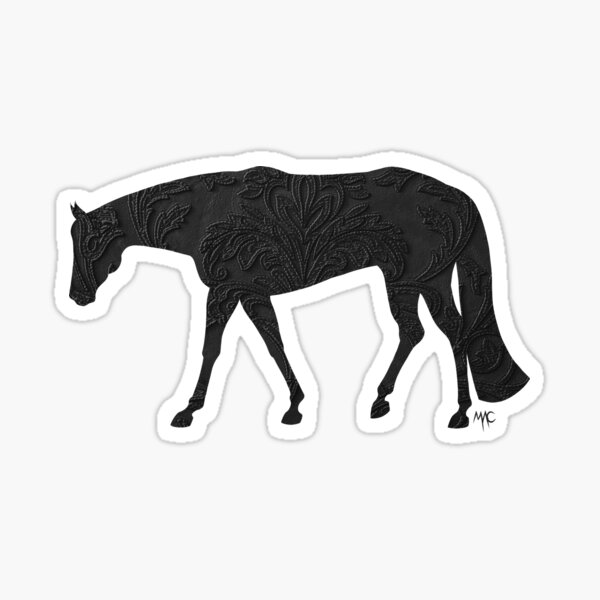 Aperçu de l'œuvre Quarter Horse - Filigrane noir créée et vendue par Maria Adriana Casas.
