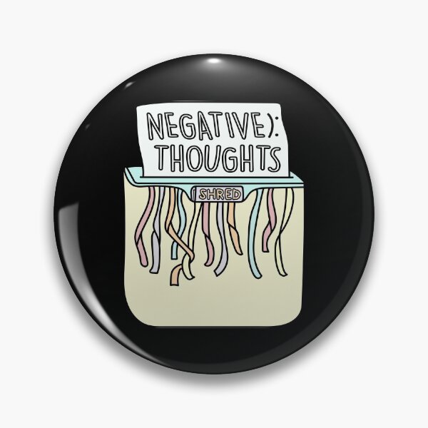 Item preview, Negative thoughts shredder art on black designed and sold by AznavourByKarin.