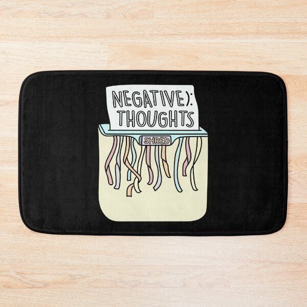 Item preview, Negative thoughts shredder art on black designed and sold by AznavourByKarin.